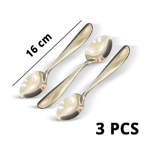 Proud Stainless Steel Medium Size Spoon 16cm | 3 Pcs